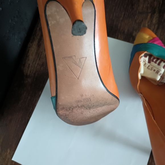 Shoes.1980 leather 3 color shoes - Picture 5 of 8